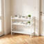 Organisateur d'armoire de cuisine extensible et empilable, tablette de garde-manger réglable pour les épices et les bocaux, comptoir robuste et solution de rangement pour placard