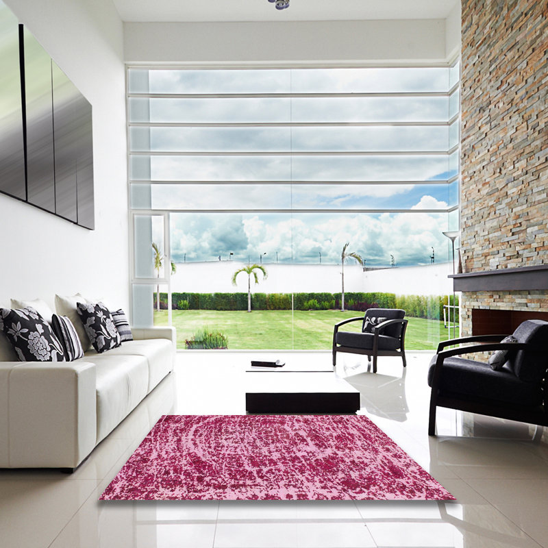 Tapis abstrait moderne 881, Carré 3 pi