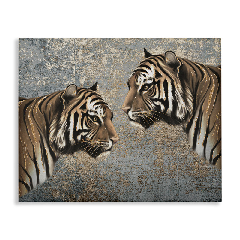 «Miroir du tigre», art mural sur toile par Svetlana Aleynikova, H 16 po x l 20 po