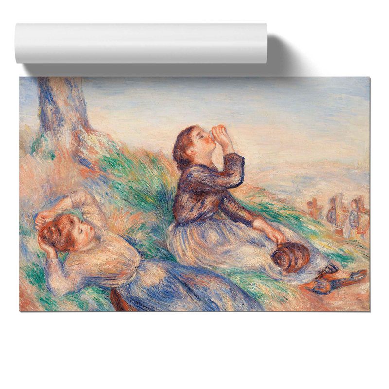 Grape Gatherers by Pierre-Auguste Renoir - No Frame Painting, 30cm H x 42cm W x 0.1cm D