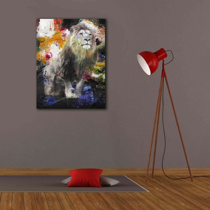 «Lion» par Design Fabrikken, estampe numérique sur toile, H 34 po x l 26 po x P 1,5 po