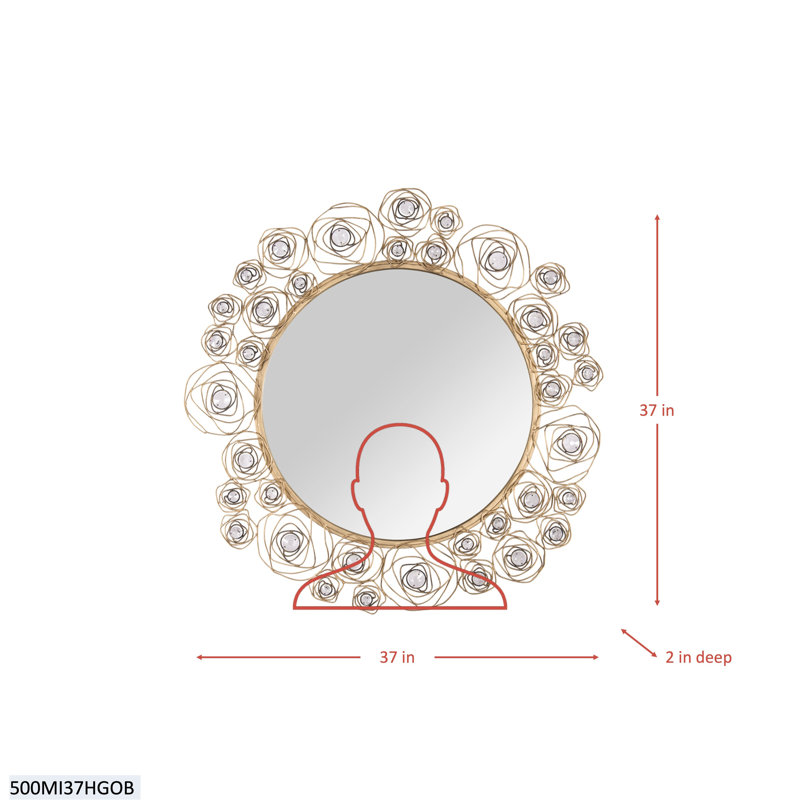 Metal Round Wall Mirror