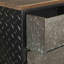 Dinan 42cm W Metal Bedside Table