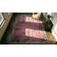 1920s Rectangle Purple / Lavender Mauve Hand Knotted Pile Floral Antique Wool Rug