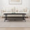 Table basse en bois massif avec rangement Laguna