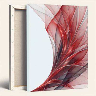 «Gallery Wrap», art mural sur toile pour le salon, la chambre à coucher, le bureau ou le vestibule - décoration murale décorative avec flux abstrait