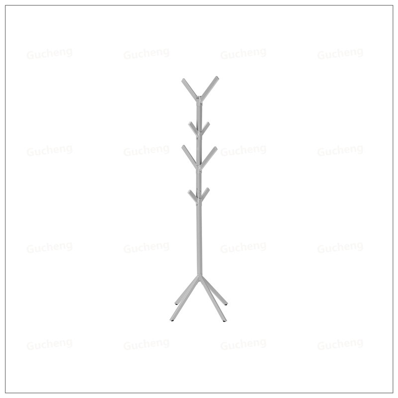 Free Standing 8-Hook Metal Coat Rack, Contemporary Hall Tree For Entryway And Bedroom, Modern And Durable Storage Solution