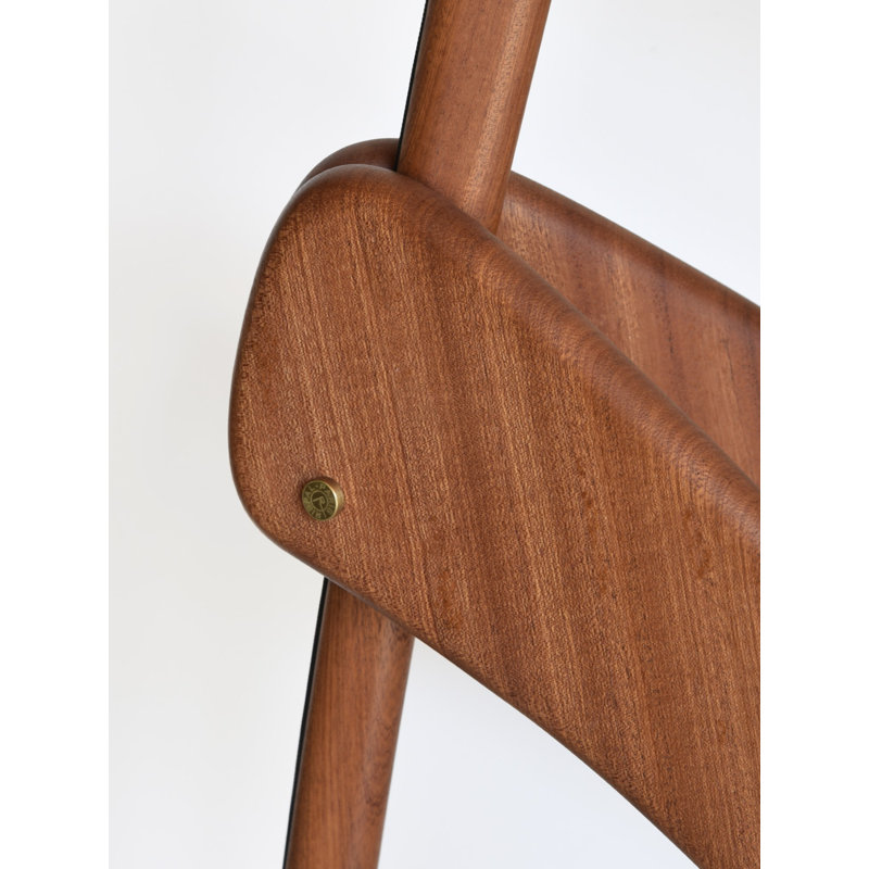 Praying Mantis Floor Lamp, Natural Mahogany