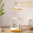 14.57"L Cream Sintered Stone Side Table