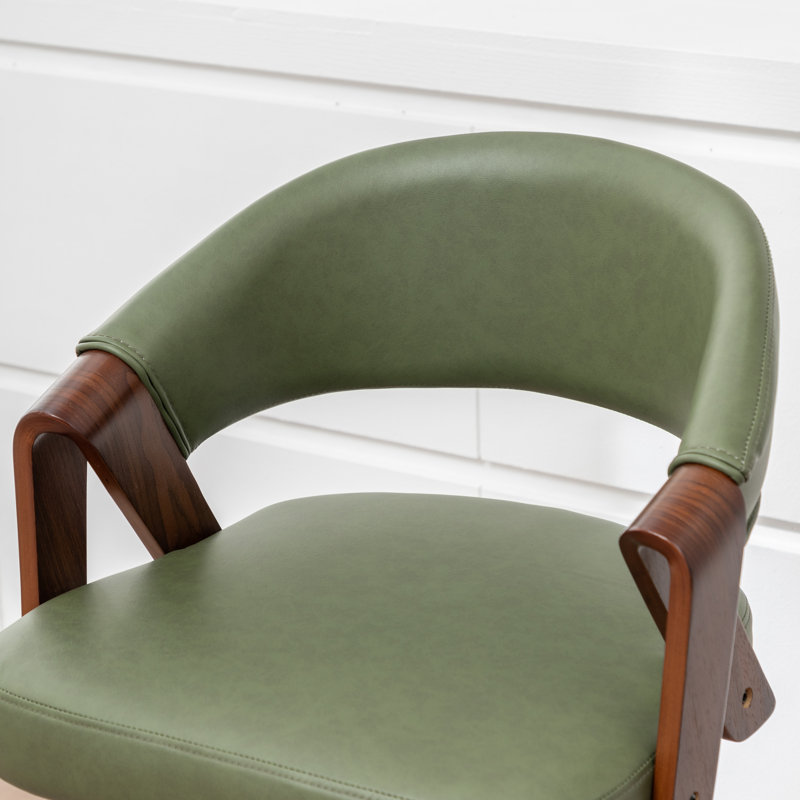 Tabouret de comptoir pivotant Ayala, Green
