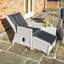 Rowlinson Prestbury Lounger Set Putty Grey