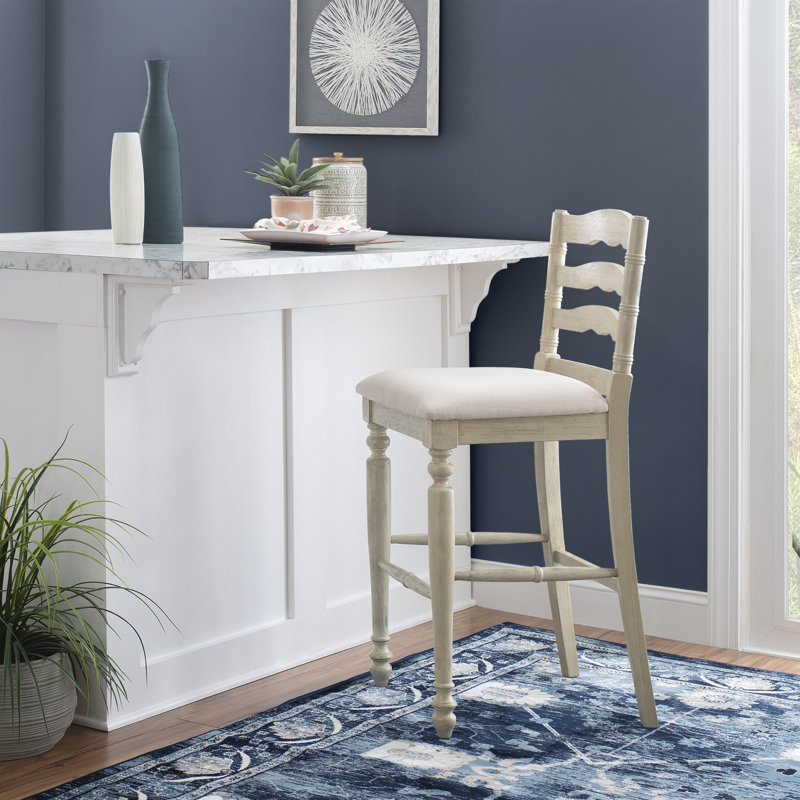 Tabouret de bar / de bar Atalanti, Tabouret de bar (assise de 30 po de hauteur), Beige patiné