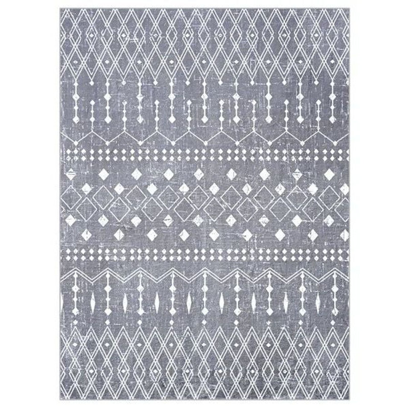 Gingham Shag Area Rug, Rectangle 122 x 183 cm
