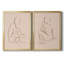 «Sketched Pose I», ensemble de 2 reproductions d'art sur toile encadrées-1451934521-1451934514