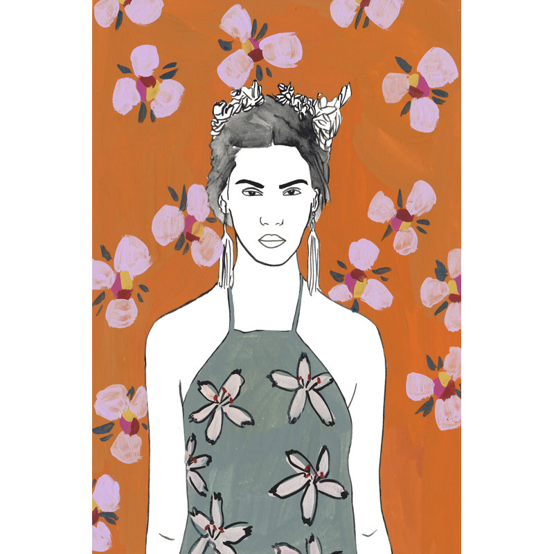 Pink Blossom Lady II by Melissa Wang - Painting Print, 76cm H x 51cm W, Wrapped Canvas