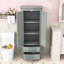 Armoire de rangement moderne avec tablette réglable, 2 tiroirs et conception anti-basculement-1683111548