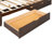Walnut Queen Platform Bed With Efficient Storage And Twin Xl Pull-Out Superior Capacious Practical Function Pull-Out,