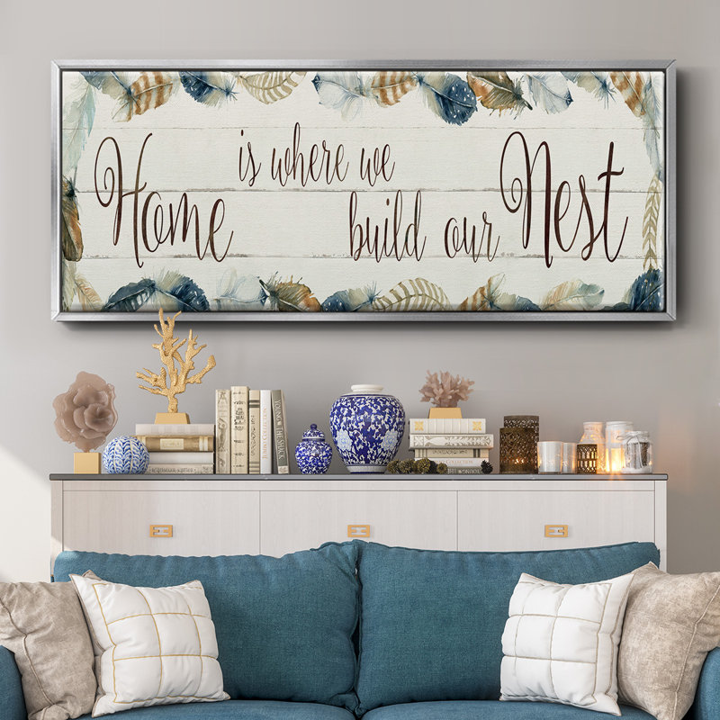 Home Nest - toile encadrée