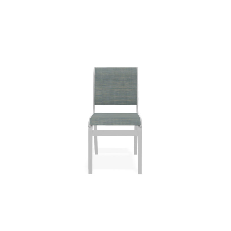 Chaise d'appoint de salle à manger Hiraku, Blanc texturé, Baja