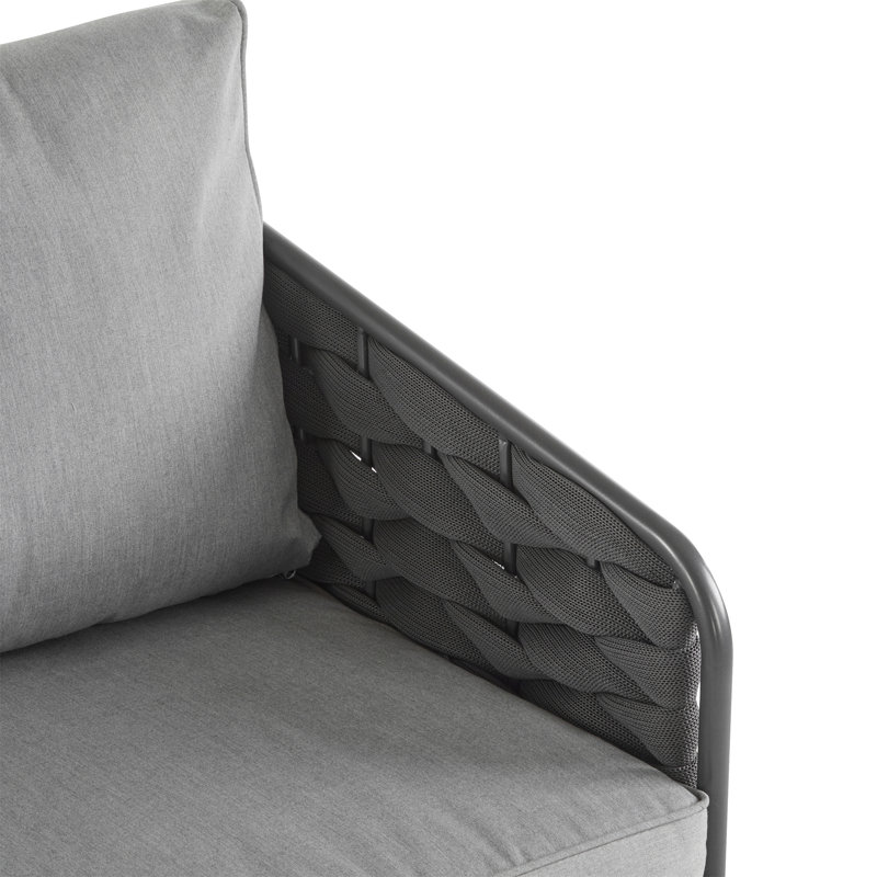 Ensemble de mobilier d'extérieur en métal 4 pièces 4 pièces