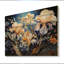 Iris jaune, bleu, iris, danse - impression sans cadre sur bois-180011428