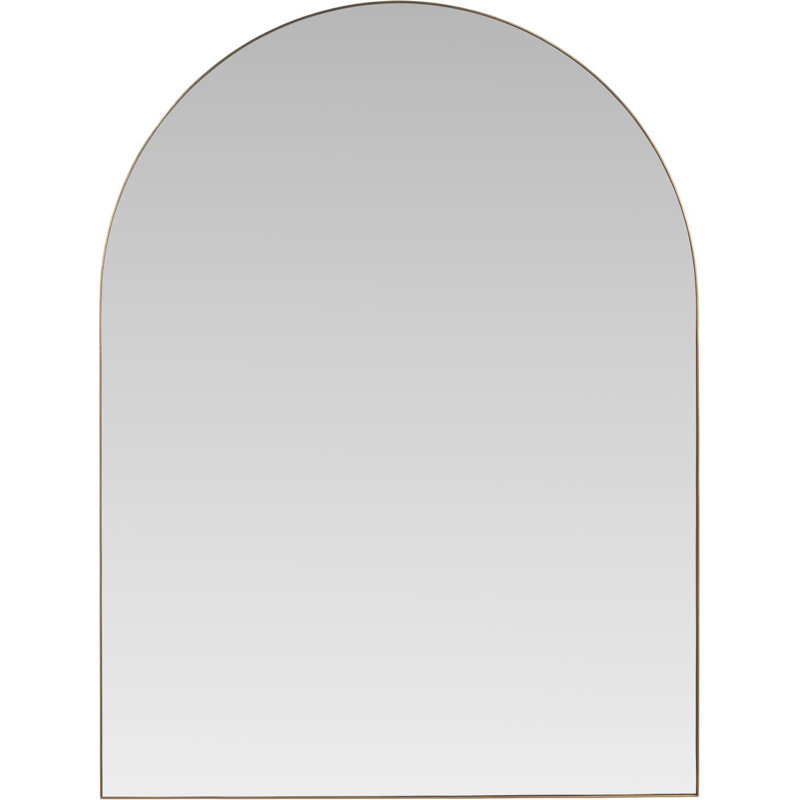 Metal Arch Mirror, Brushed Brass