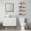 Tablettes flottantes murales pour décoration murale Sorbus - 24 po, paquet de 4, acajou-826245560-826245566
