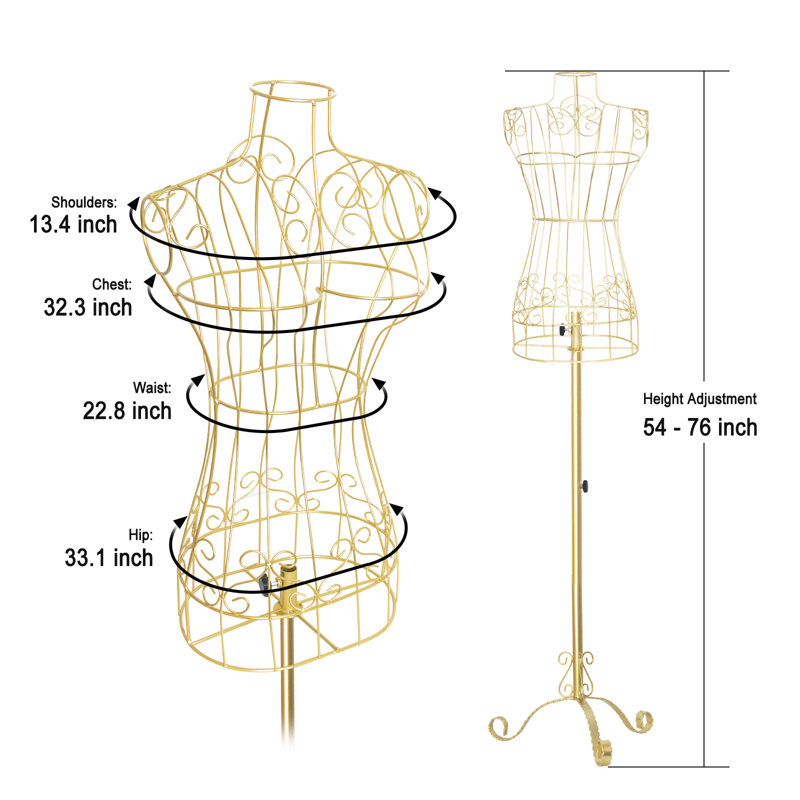 Robe de chambre en fil de fer de style rétro, Doré
