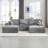 Chenille Upholstered U-Shape Sectional Sofa - Modular Sofa Collection-106599084