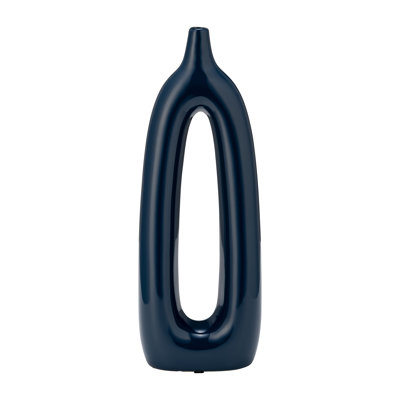 Contemporary Ceramic Abstract Cut-Out Vase