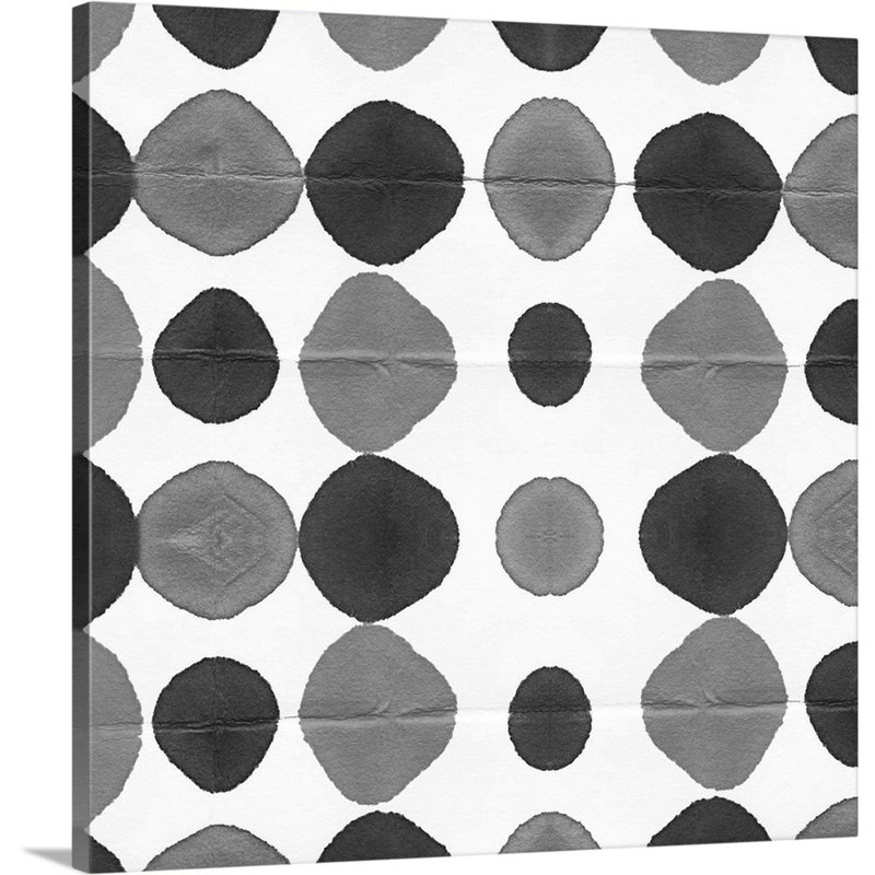 Filigrane noir et blanc III-reproduction d’art sur toile, Toile tendue, H 24 po x l 24 po x P 1,25 po