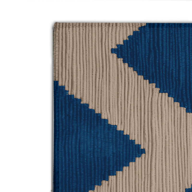 Tapis d'intérieur et d'extérieur à carreaux vert, Rectangulaire 2 pi x 3 pi
