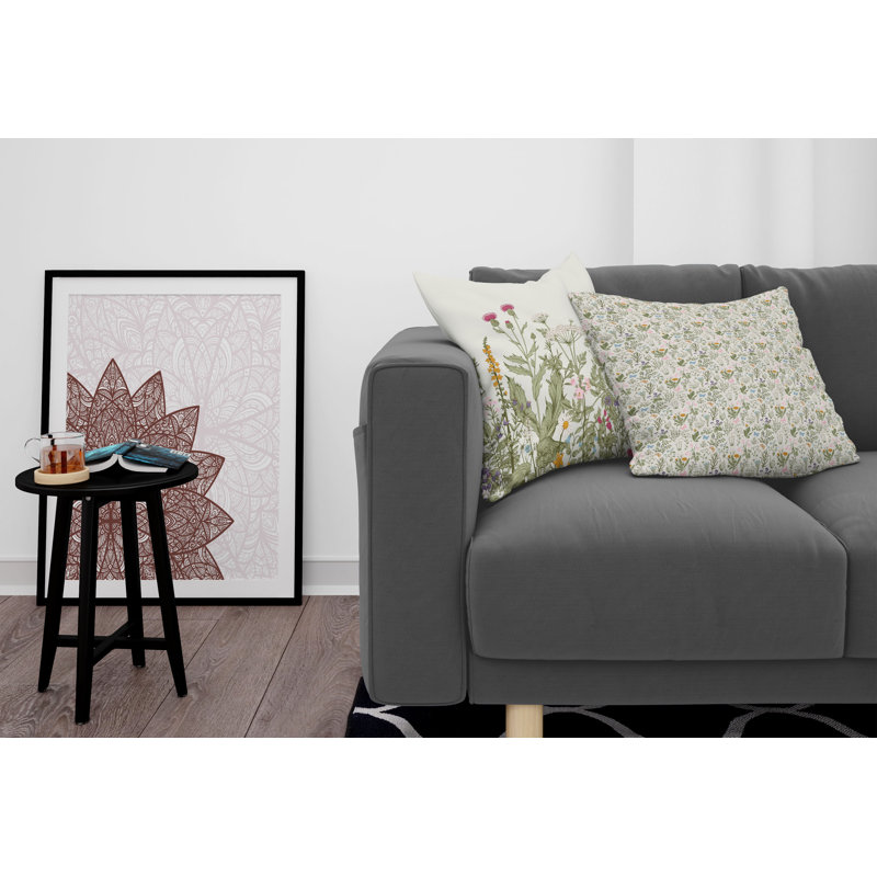 Housse de coussin à motif, 18" x 18"