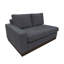 Causeuse modulaire Jeni RAF, 2 coussins, 58 po, bois massif, banc-102957941