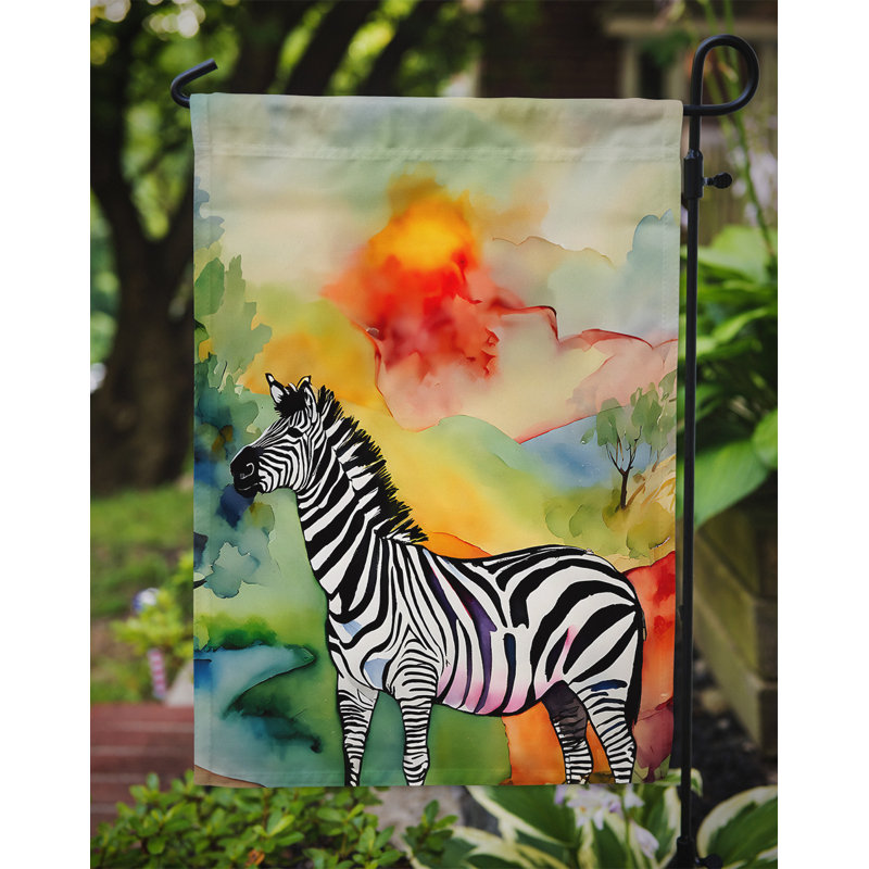 Drapeau de jardin zèbre