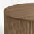 Chibuzor 36"W Round Coffee Table With Ash & Oak, Handcrafted Solid Wood Fluted Design-642350488