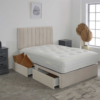 Upholstered Bed with Mattress