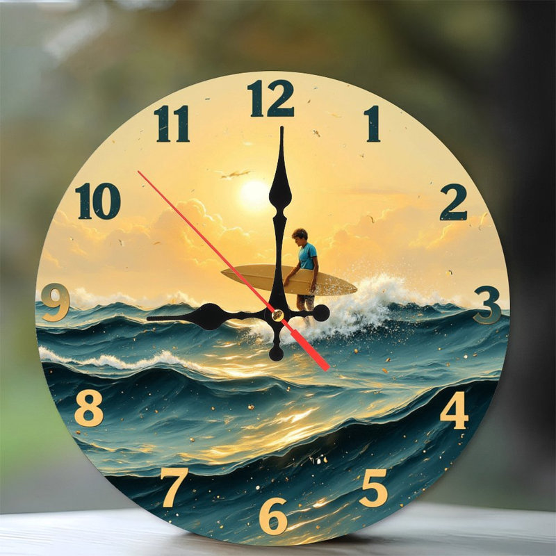 Horloge murale océan