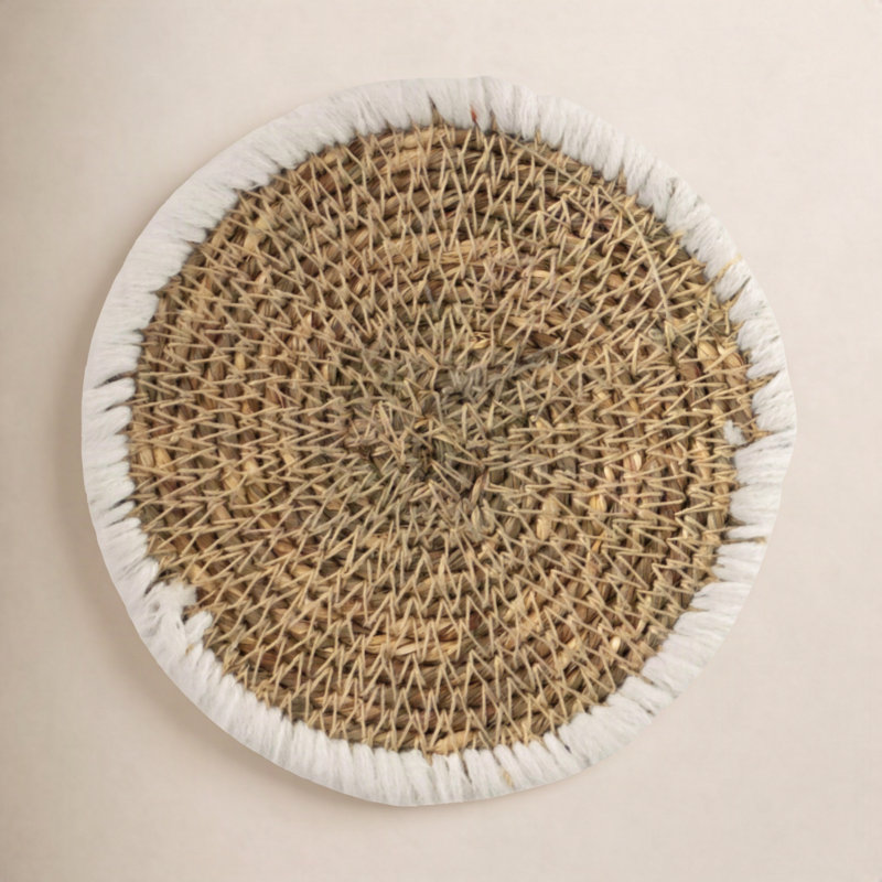 Sous-verres Seagrass, Blanc