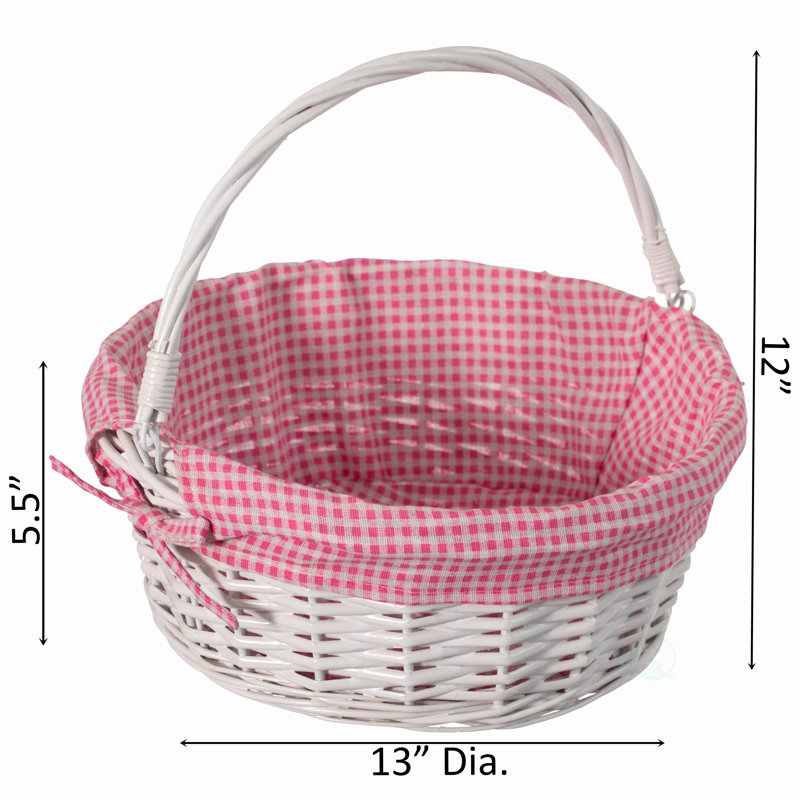 Panier général Gracie Oaks QI004620, Rose