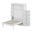 Lit escamotable avec armoire murale cachée-512353321