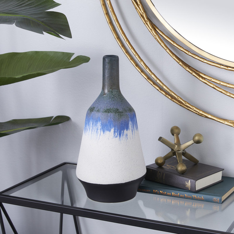 Vase blanc 14 x 7 x 7