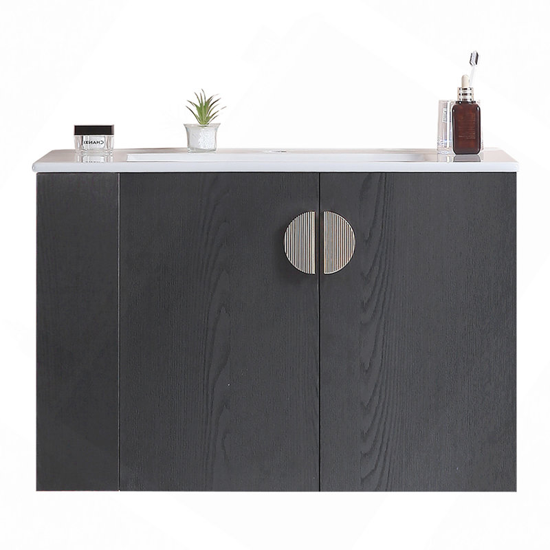 Ensemble de meuble-lavabo 30 po avec lavabo, avec deux portes et ensemble de meuble-lavabo avec tablette de rangement latérale, sans les robinets