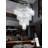Gerdineke Large Crystal Tiered Chandelier Gold Crystal Raindrop Chandelier With Hanging Crystals Square 4 Tier 32inX79in(GU10 bulb*12)
