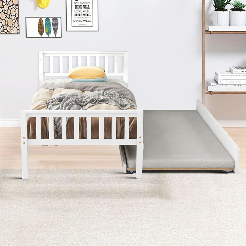 Lit plateforme Bernville, Blanc