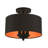 Bradhurst Fabric Semi Flush Mount