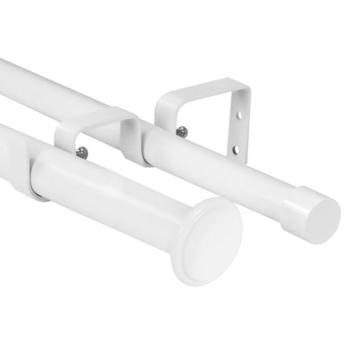 Isaias Steel Adjustable Double Curtain Rod