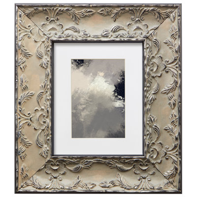 Adayre Wood Embossed Picture Frame with Mat