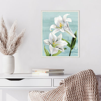 «Peaceful Lilies I» par Grace Popp, reproduction d'art sur toile encadrée