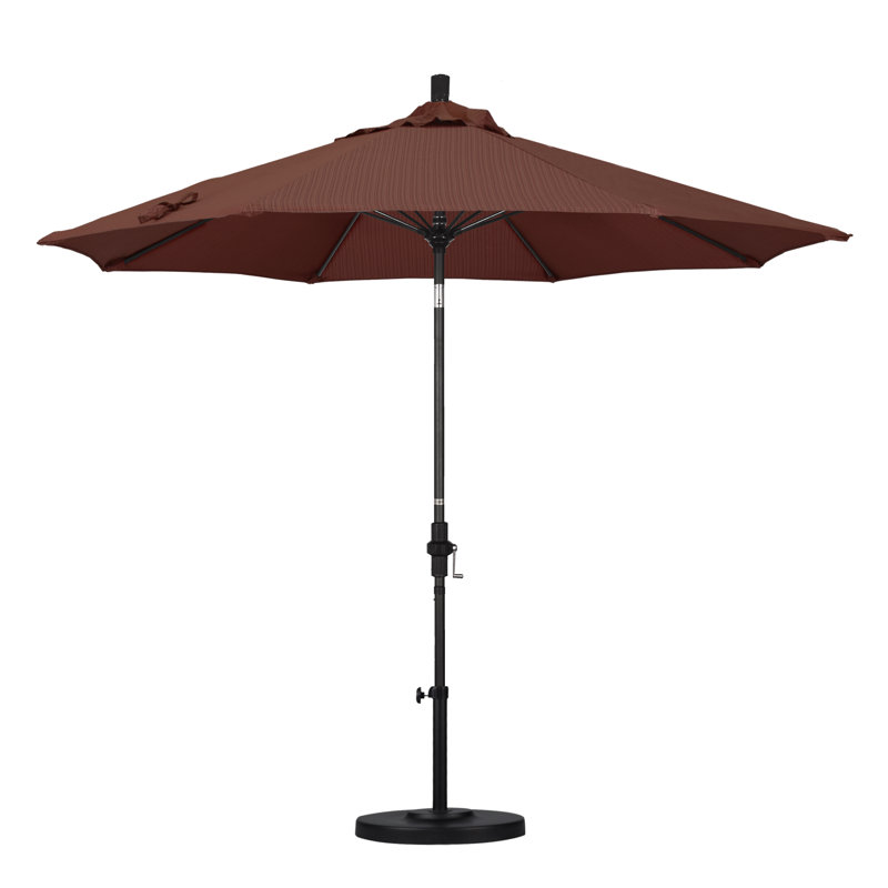 Parasol 9" Market, Performance terrasse adobe, Matted Black